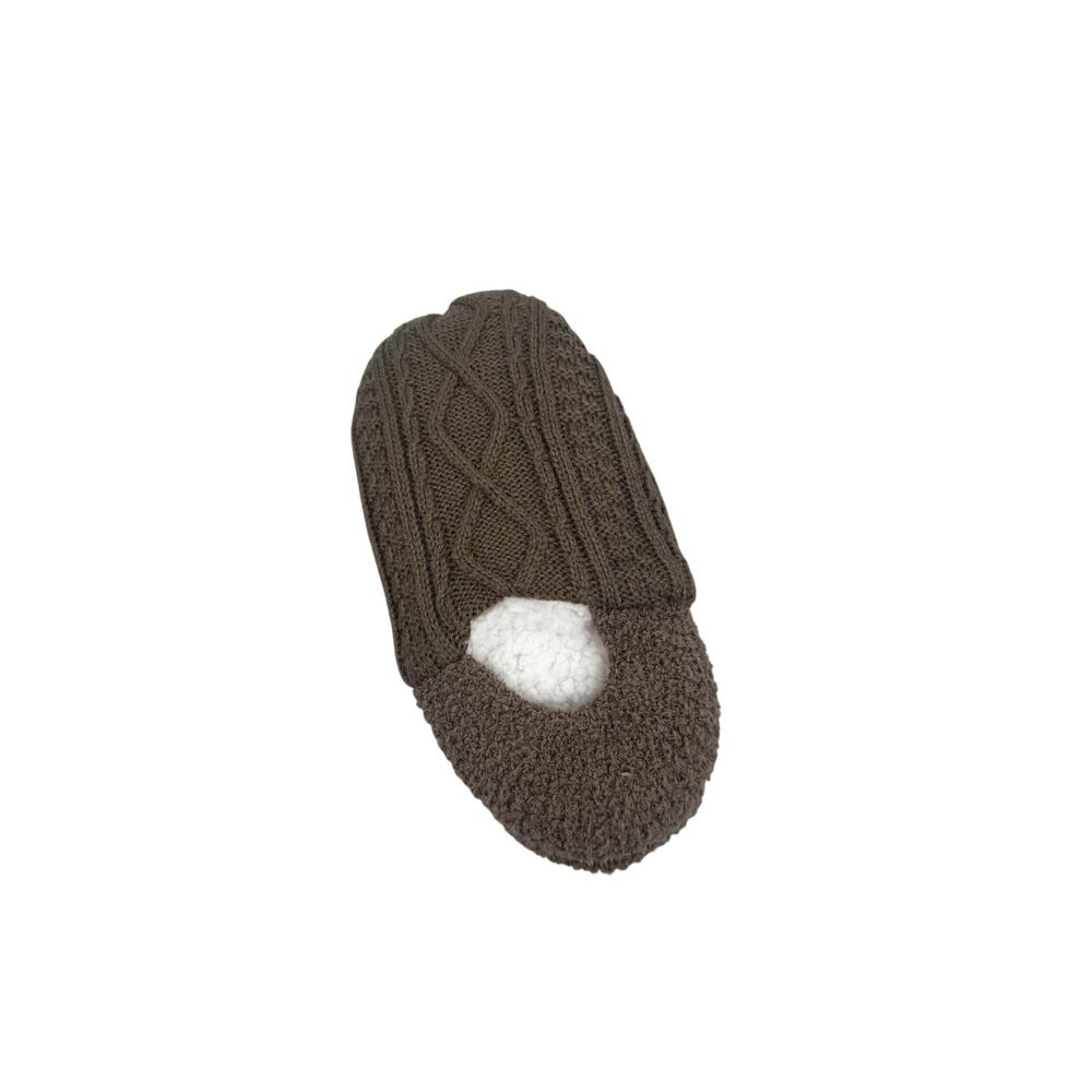 Northeast Outfitters Cozy Cabin Women's Diamond Knit Slippers S/M Taupe